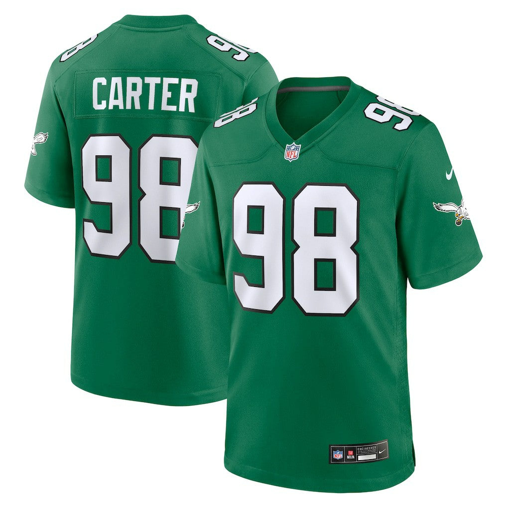 Jalen Carter Philadelphia Eagles Alternate Game Jersey - Kelly Green - Nike