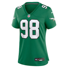 Jalen Carter Philadelphia Eagles Women's Alternate Game Jersey - Kelly Green - Nike