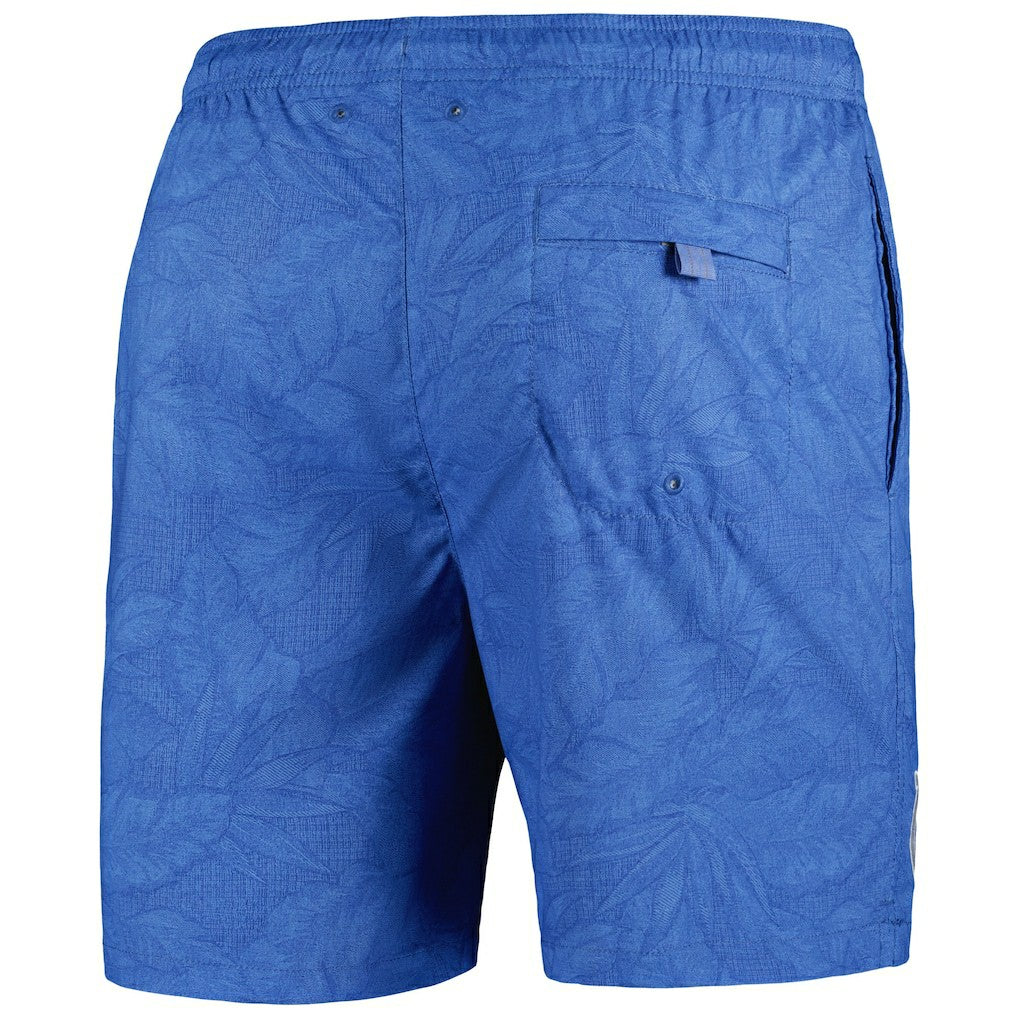 Indianapolis Colts Naples Layered Leaves Swim Trunks - Royal - Tommy Bahama