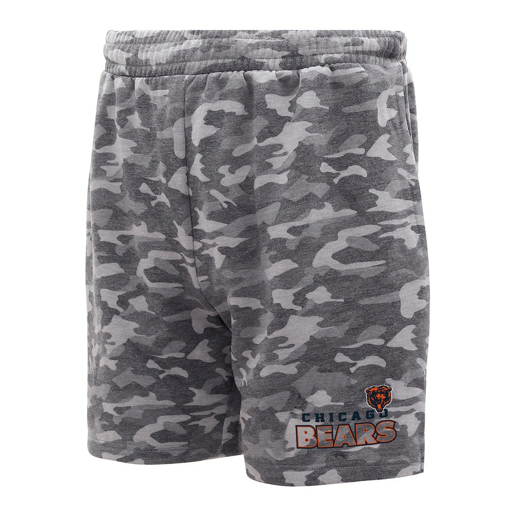 Chicago Bears Concepts Sport Biscayne Camo Shorts - Charcoal - NFL