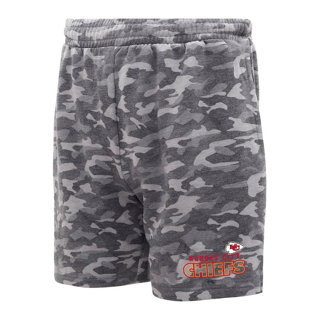 Kansas City Chiefs Concepts Sport Biscayne Camo Shorts - Charcoal - NFL