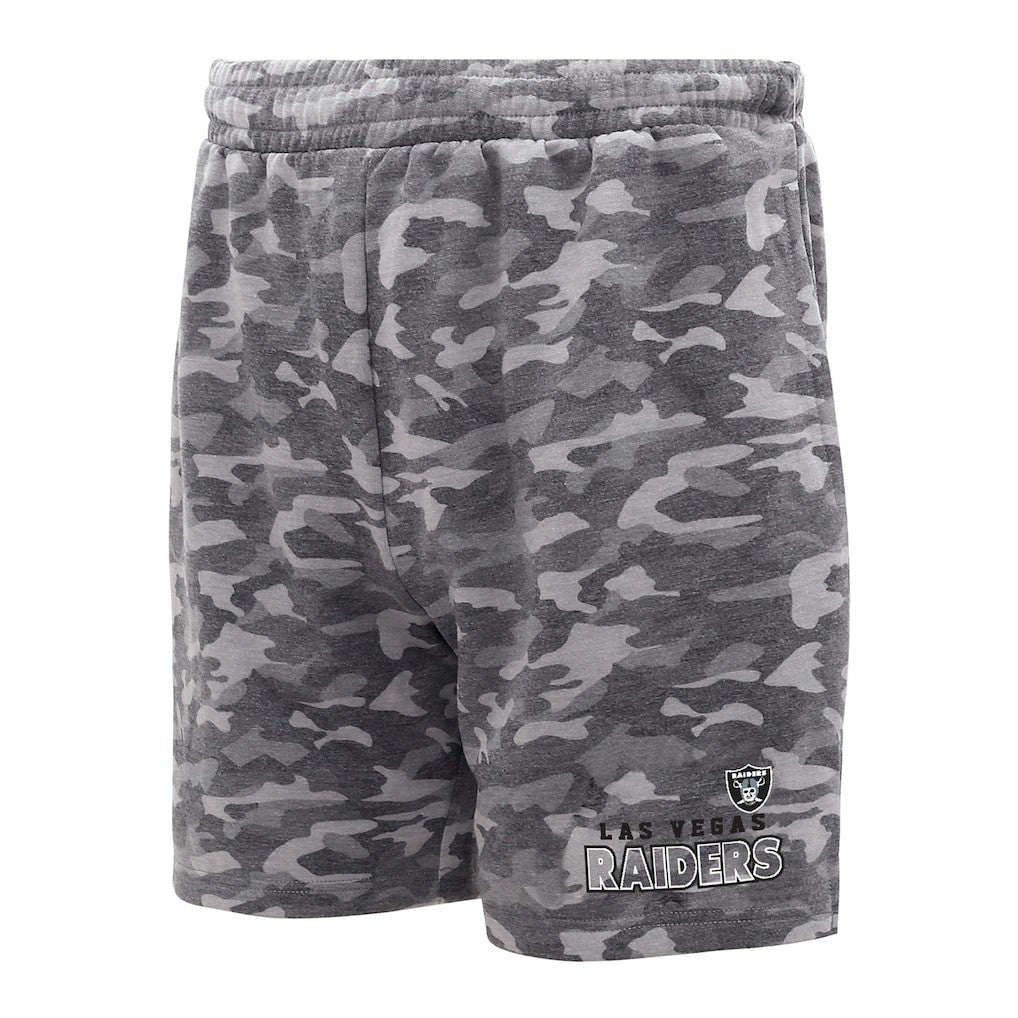 Las Vegas Raiders Concepts Sport Biscayne Camo Shorts - Charcoal - NFL