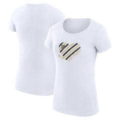 Vegas Golden Knights G-III 4Her by Carl Banks Women's Super-Slim Fit Lightweight Heart T-Shirt - White | NHL discount