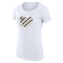 Vegas Golden Knights G-III 4Her by Carl Banks Women's Super-Slim Fit Lightweight Heart T-Shirt - White | NHL discount