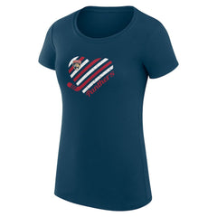 Florida Panthers G-III 4Her by Carl Banks Women's Super-Slim Fit Lightweight Heart T-Shirt - Navy | NHL Lifestyle