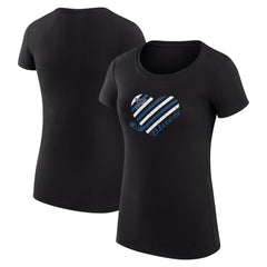St. Louis Blues G-III 4Her by Carl Banks Women's Super-Slim Fit Lightweight Heart T-Shirt - Black | NHL on sale