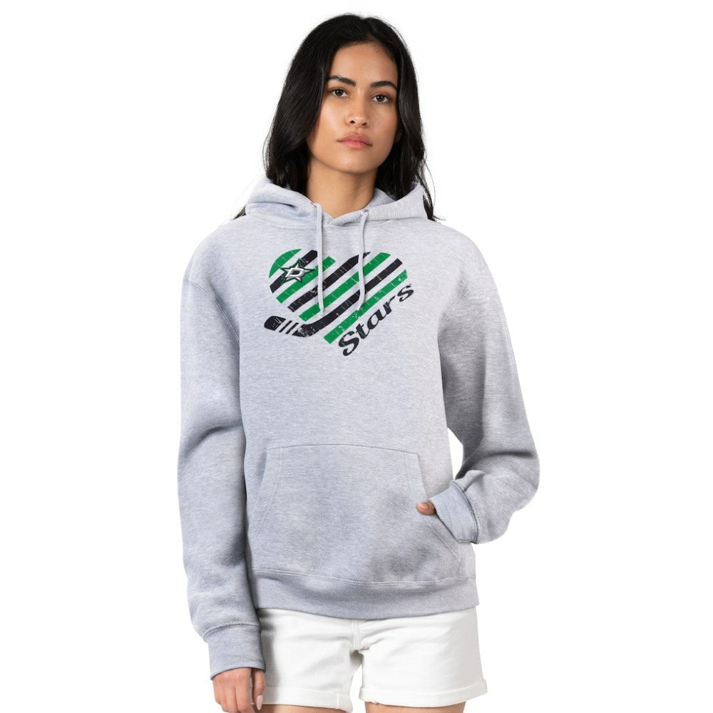 Dallas Stars G-III 4Her by Carl Banks Women's Heart Pullover Hoodie - Heather Gray | NHL sale