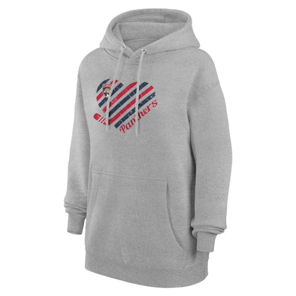 Florida Panthers G-III 4Her by Carl Banks Women's Heart Pullover Hoodie - Heather Gray | NHL online