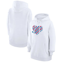 Colorado Avalanche G-III 4Her by Carl Banks Women's Heart Pullover Hoodie - White | NHL Clearance