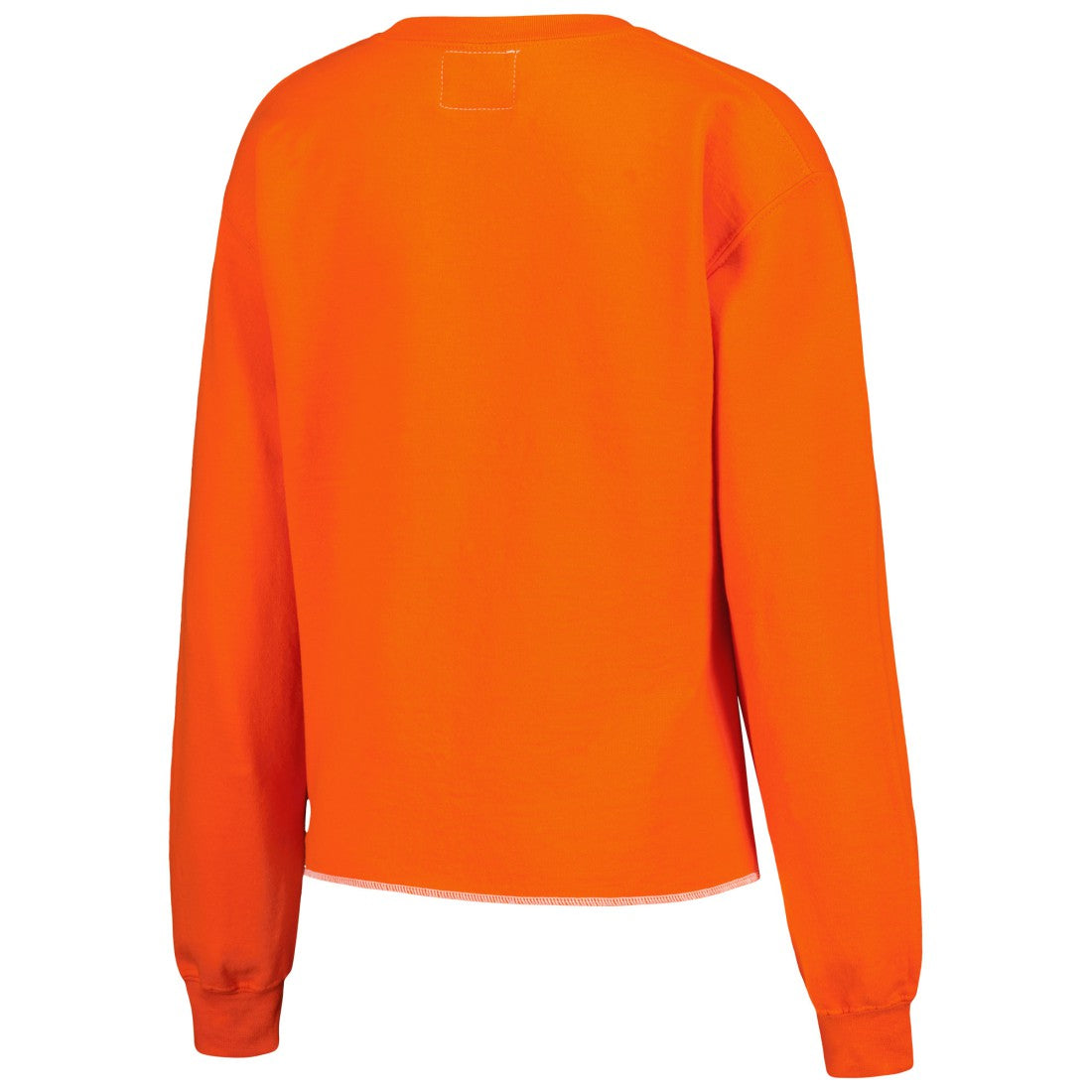 Tampa Bay Buccaneers Refried Apparel Women's Retro Cropped Tri-Blend Pullover Sweatshirt - Orange - NFL