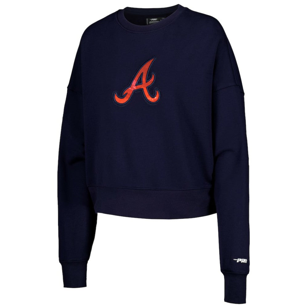 Atlanta Braves Pro Standard Women's Painted Sky Pullover Sweatshirt for sale