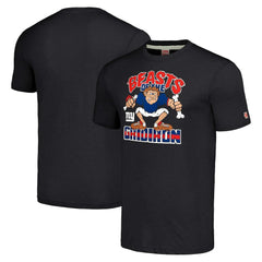 New York Giants Homage Unisex Monsters of the Gridiron Halloween Tri-Blend T-Shirt - Charcoal - NFL