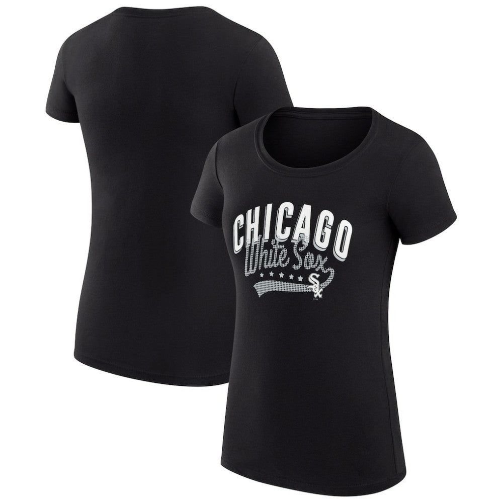 Chicago White Sox G-III 4Her by Carl Banks Women's Super-Slim Fit Lightweight Filigree Team T-Shirt for sale