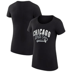 Chicago White Sox G-III 4Her by Carl Banks Women's Super-Slim Fit Lightweight Filigree Team T-Shirt for sale