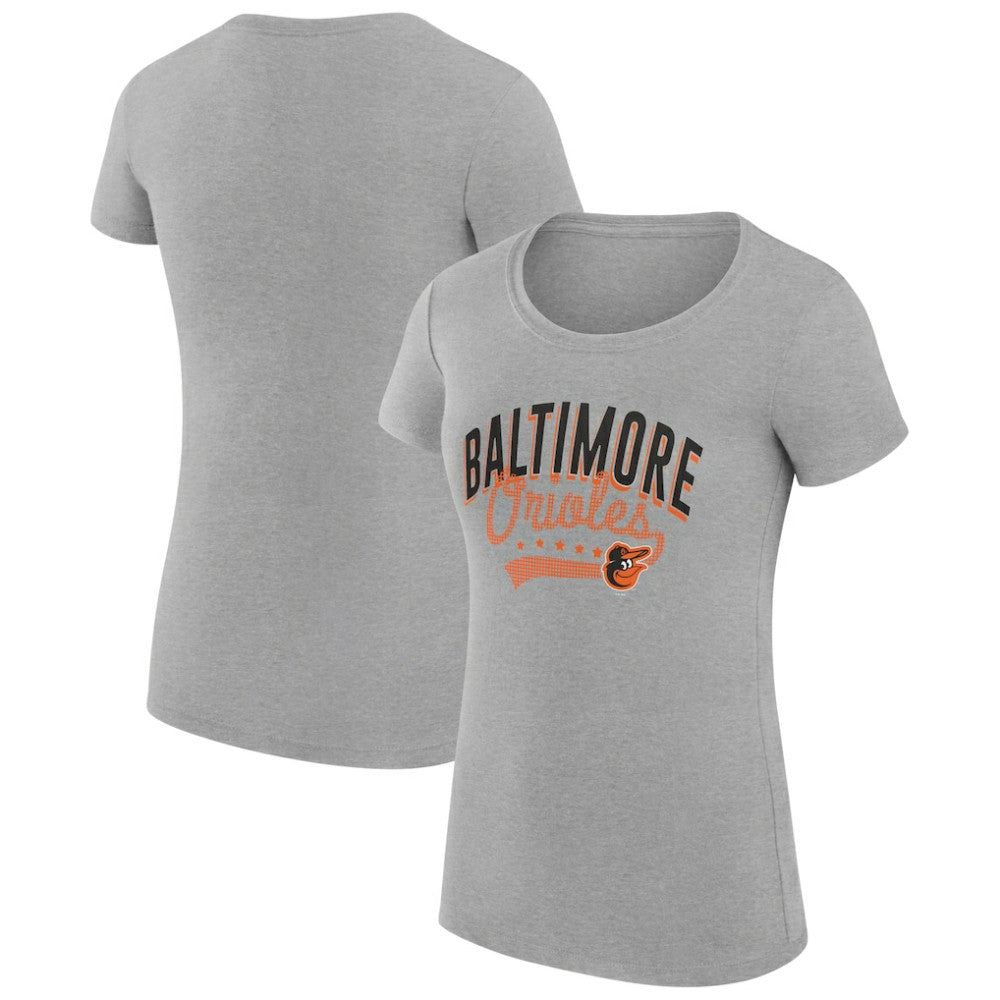 Baltimore Orioles G-III 4Her by Carl Banks Women's Super-Slim Fit Lightweight Filigree Team T-Shirt Online