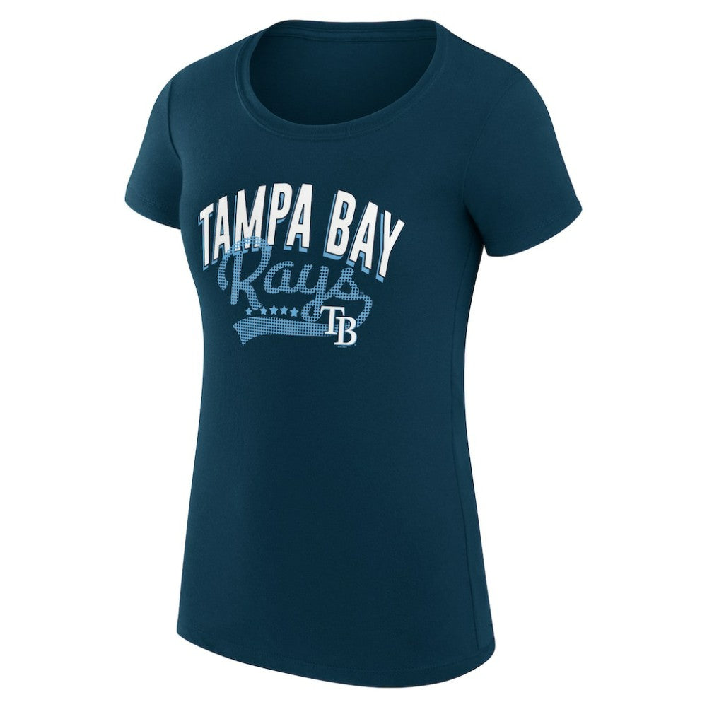 Tampa Bay Rays G-III 4Her by Carl Banks Women's Super-Slim Fit Lightweight Filigree Team T-Shirt Outlet