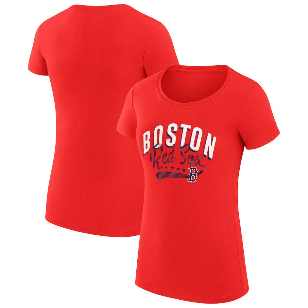 Boston Red Sox G-III 4Her by Carl Banks Women's Super-Slim Fit Lightweight Filigree Team T-Shirt Sale