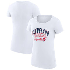 Cleveland Guardians G-III 4Her by Carl Banks Women's Super-Slim Fit Lightweight Filigree Team T-Shirt Discount