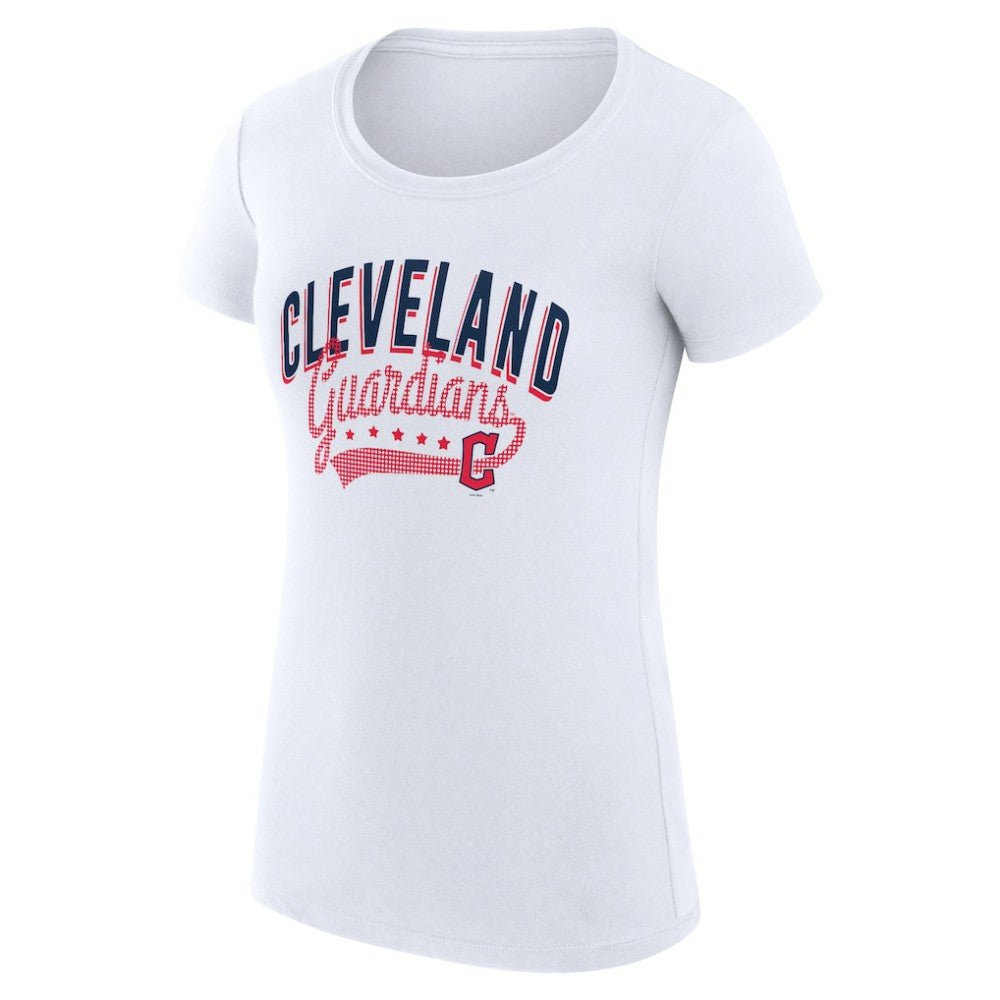 Cleveland Guardians G-III 4Her by Carl Banks Women's Super-Slim Fit Lightweight Filigree Team T-Shirt Discount