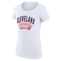 Cleveland Guardians G-III 4Her by Carl Banks Women's Super-Slim Fit Lightweight Filigree Team T-Shirt Discount