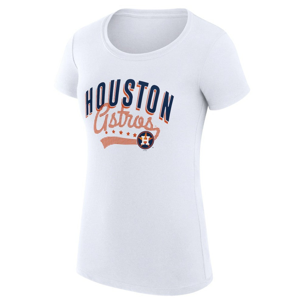 Houston Astros G-III 4Her by Carl Banks Women's Super-Slim Fit Lightweight Filigree Team T-Shirt Near Me