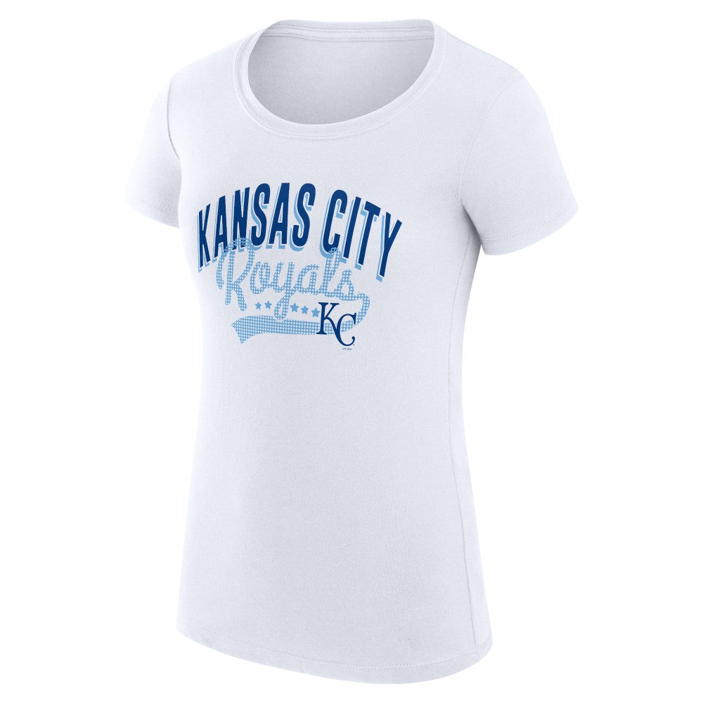 Kansas City Royals G-III 4Her by Carl Banks Women's Super-Slim Fit Lightweight Filigree Team T-Shirt Online