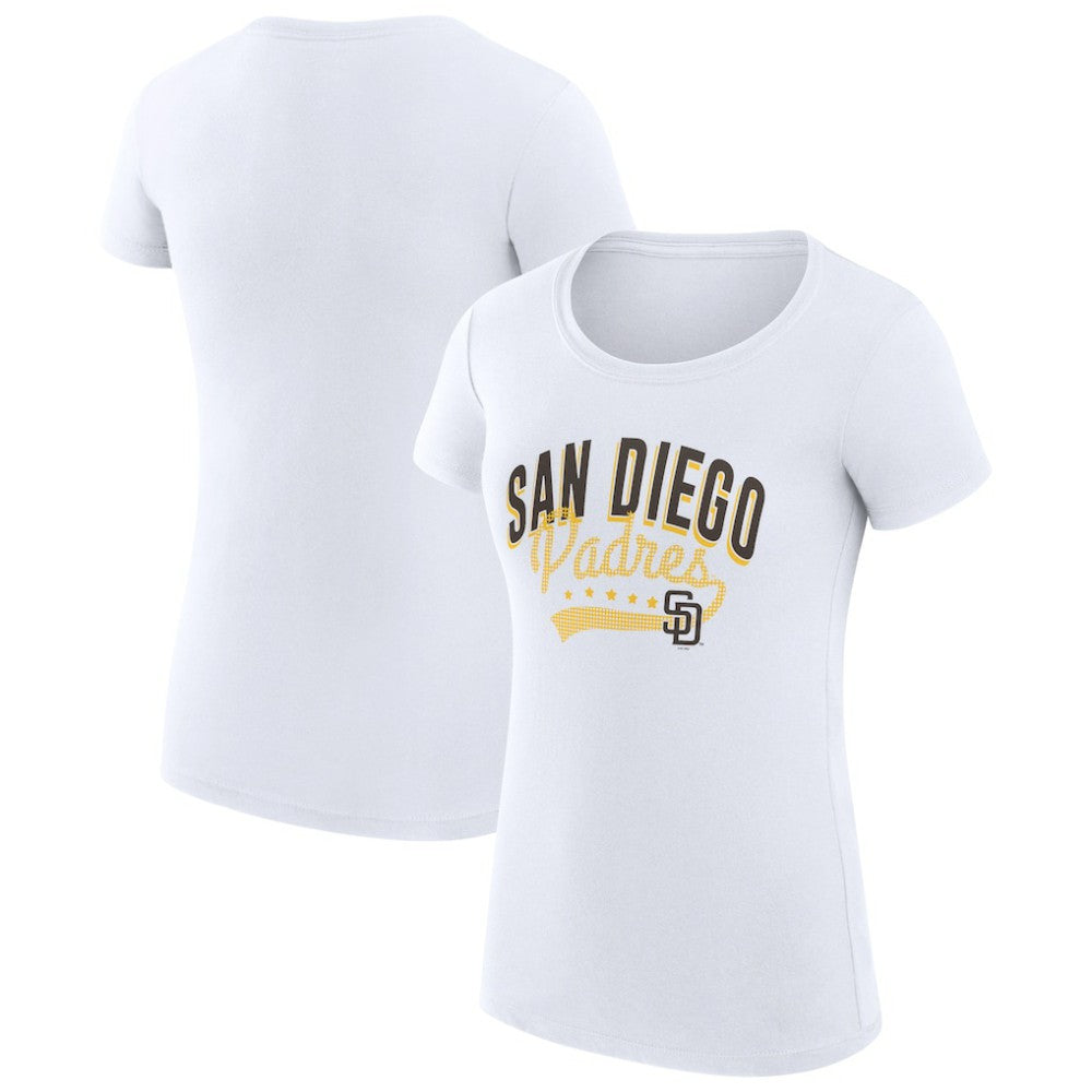 San Diego Padres G-III 4Her by Carl Banks Women's Super-Slim Fit Lightweight Filigree Team T-Shirt Discount
