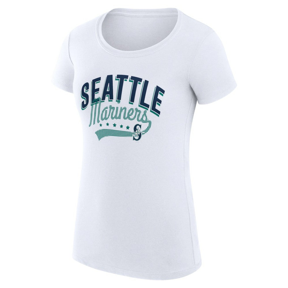 Seattle Mariners G-III 4Her by Carl Banks Women's Super-Slim Fit Lightweight Filigree Team T-Shirt Sale