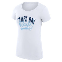 Tampa Bay Rays G-III 4Her by Carl Banks Women's Super-Slim Fit Lightweight Filigree Team T-Shirt for sale