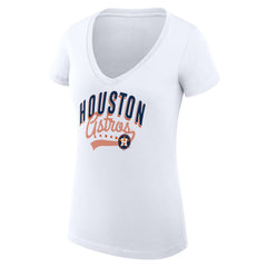 Houston Astros G-III 4Her by Carl Banks Women's Super-Slim Fit Lightweight Filigree Team V-Neck T-Shirt Online