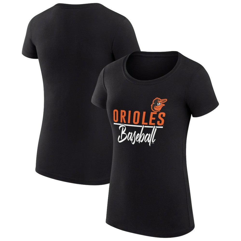 Baltimore Orioles G-III 4Her by Carl Banks Women's Super-Slim Fit Lightweight Team Graphic T-Shirt Discount