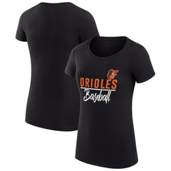 Baltimore Orioles G-III 4Her by Carl Banks Women's Super-Slim Fit Lightweight Team Graphic T-Shirt Discount