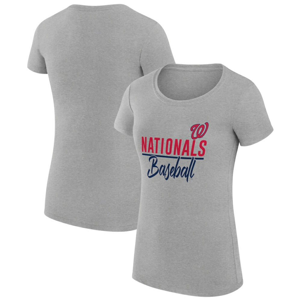 Washington Nationals G-III 4Her by Carl Banks Women's Super-Slim Fit Lightweight Team Graphic T-Shirt Near Me