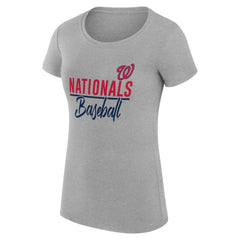 Washington Nationals G-III 4Her by Carl Banks Women's Super-Slim Fit Lightweight Team Graphic T-Shirt Near Me