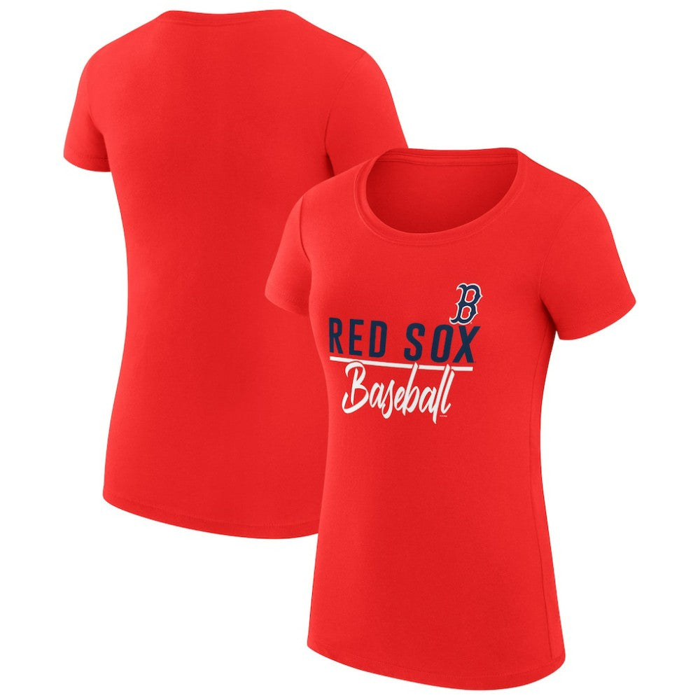 Boston Red Sox G-III 4Her by Carl Banks Women's Super-Slim Fit Lightweight Team Graphic T-Shirt Discount