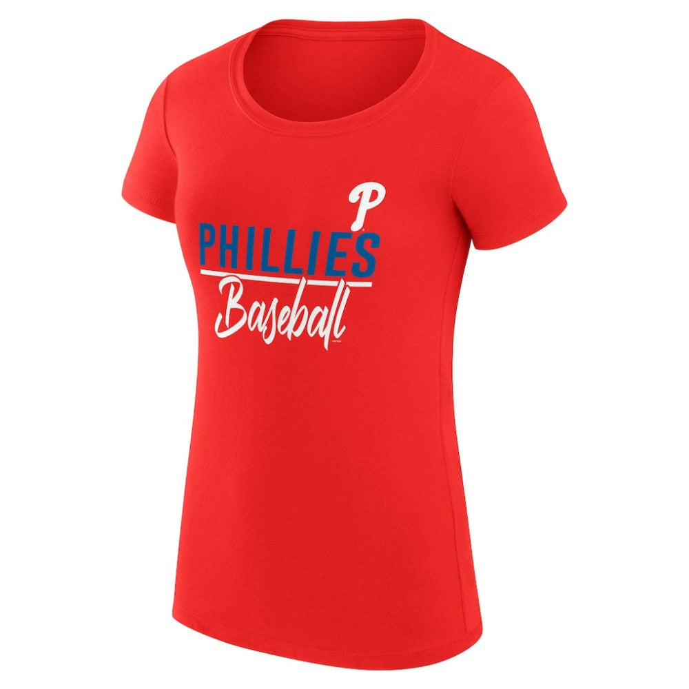 Philadelphia Phillies G-III 4Her by Carl Banks Women's Super-Slim Fit Lightweight Team Graphic T-Shirt Discount