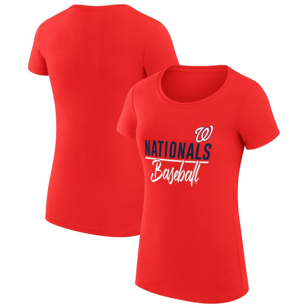 Washington Nationals G-III 4Her by Carl Banks Women's Super-Slim Fit Lightweight Team Graphic T-Shirt Online