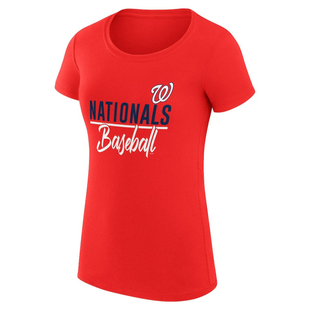 Washington Nationals G-III 4Her by Carl Banks Women's Super-Slim Fit Lightweight Team Graphic T-Shirt Online
