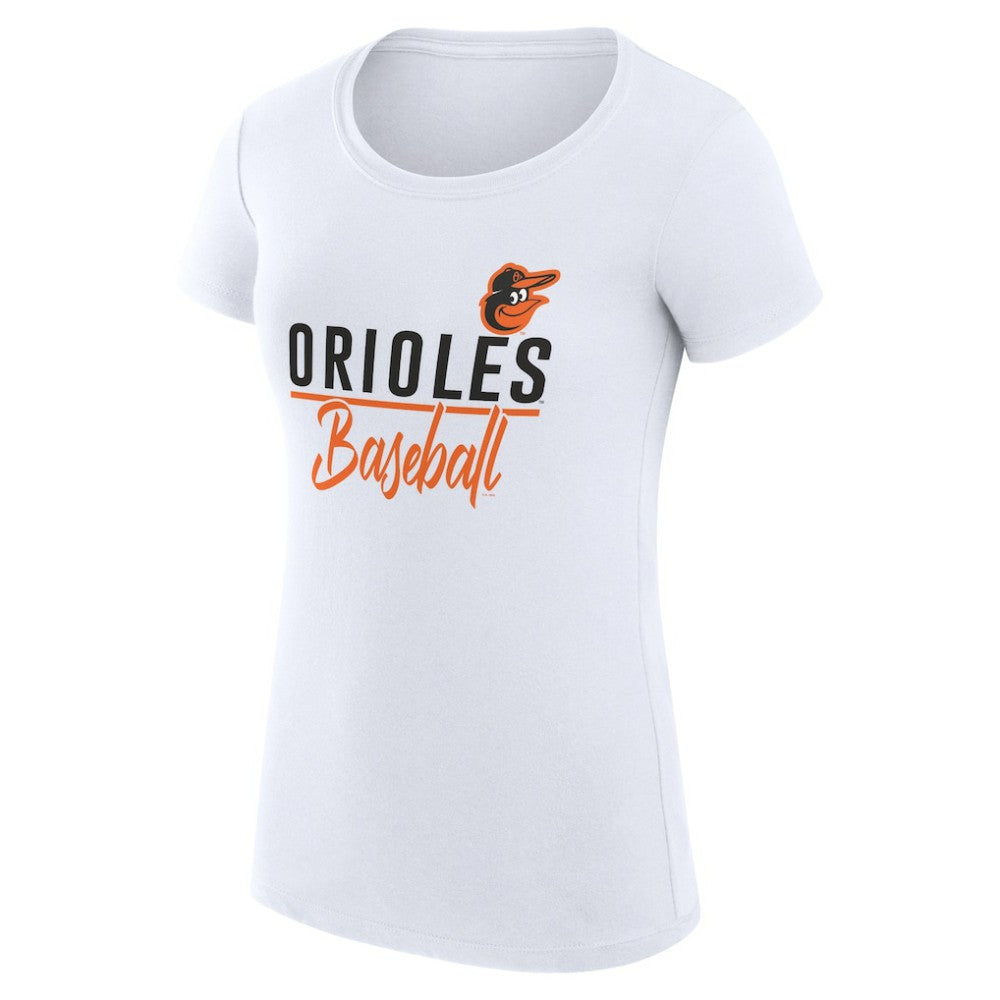 Baltimore Orioles G-III 4Her by Carl Banks Women's Super-Slim Fit Lightweight Team Graphic T-Shirt Sale