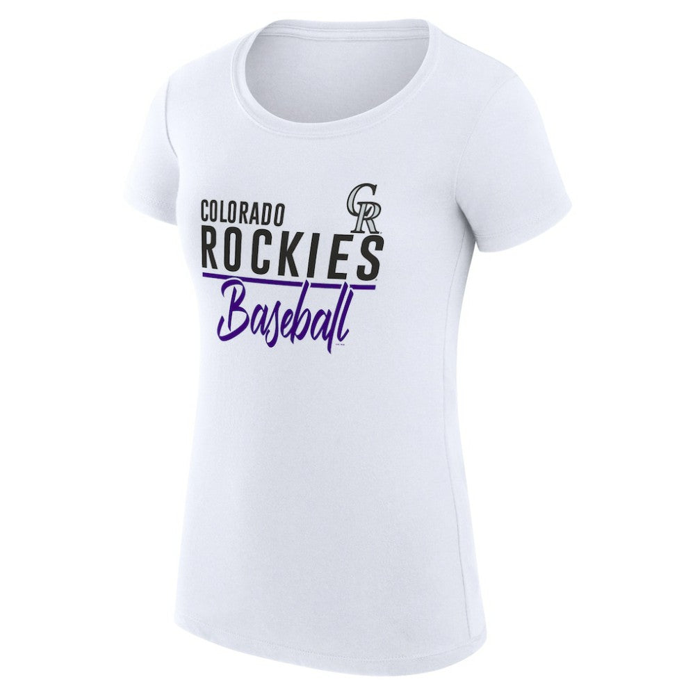 Colorado Rockies G-III 4Her by Carl Banks Women's Super-Slim Fit Lightweight Team Graphic T-Shirt Online