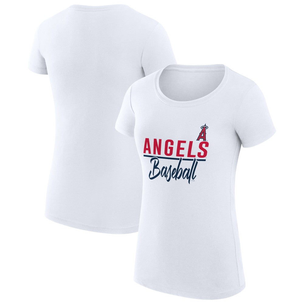 Los Angeles Angels G-III 4Her by Carl Banks Women's Super-Slim Fit Lightweight Team Graphic T-Shirt Discount