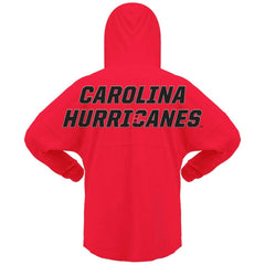 Carolina Hurricanes Fanatics Women's Jersey Lace-Up V-Neck Long Sleeve Hoodie T-Shirt - Red | Fanatics online