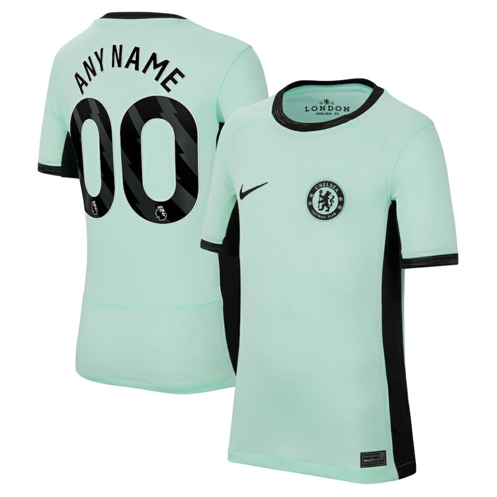 Nike - Chelsea Youth 2023/24 Third Stadium Replica Custom Jersey - Mint