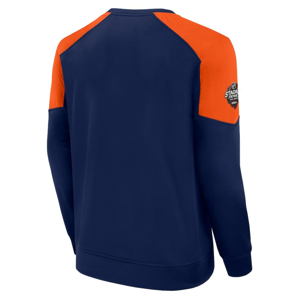 New York Islanders Fanatics 2024 NHL Stadium Series Authentic Pro Fleece Logo Pullover Sweatshirt - Navy | Fanatics on sale