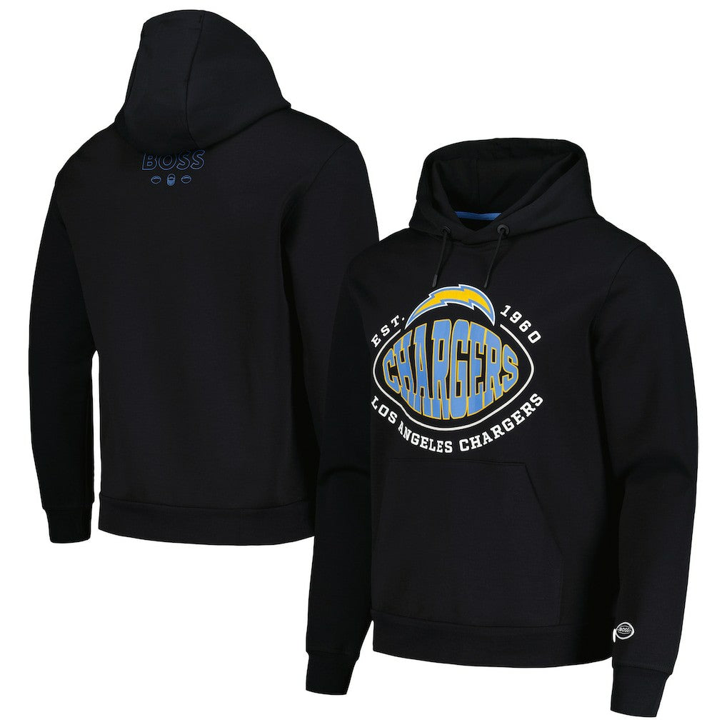 Los Angeles Chargers BOSS X NFL Touchback Pullover Hoodie - Black - NFL