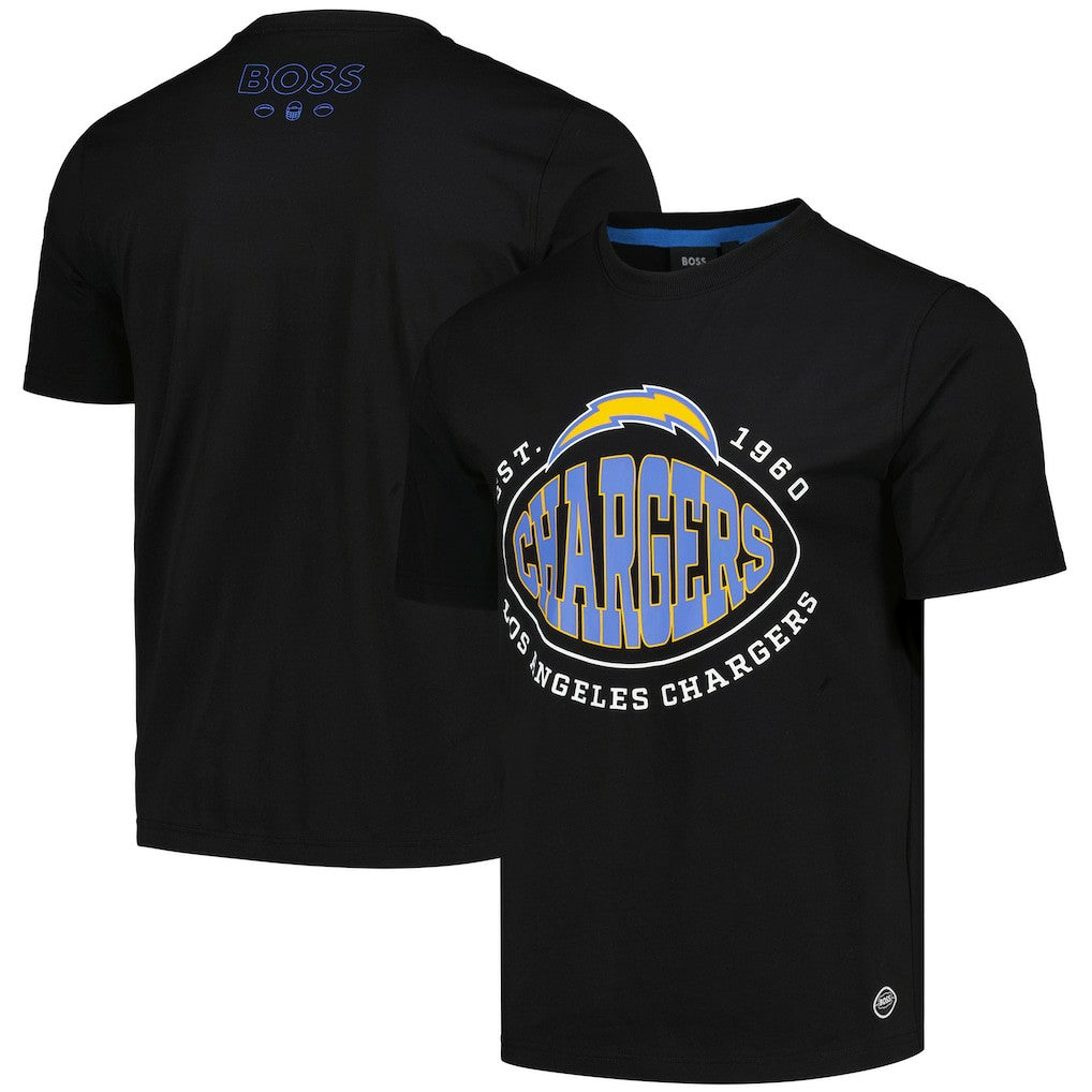 Los Angeles Chargers BOSS X NFL Trap T-Shirt - Black - NFL