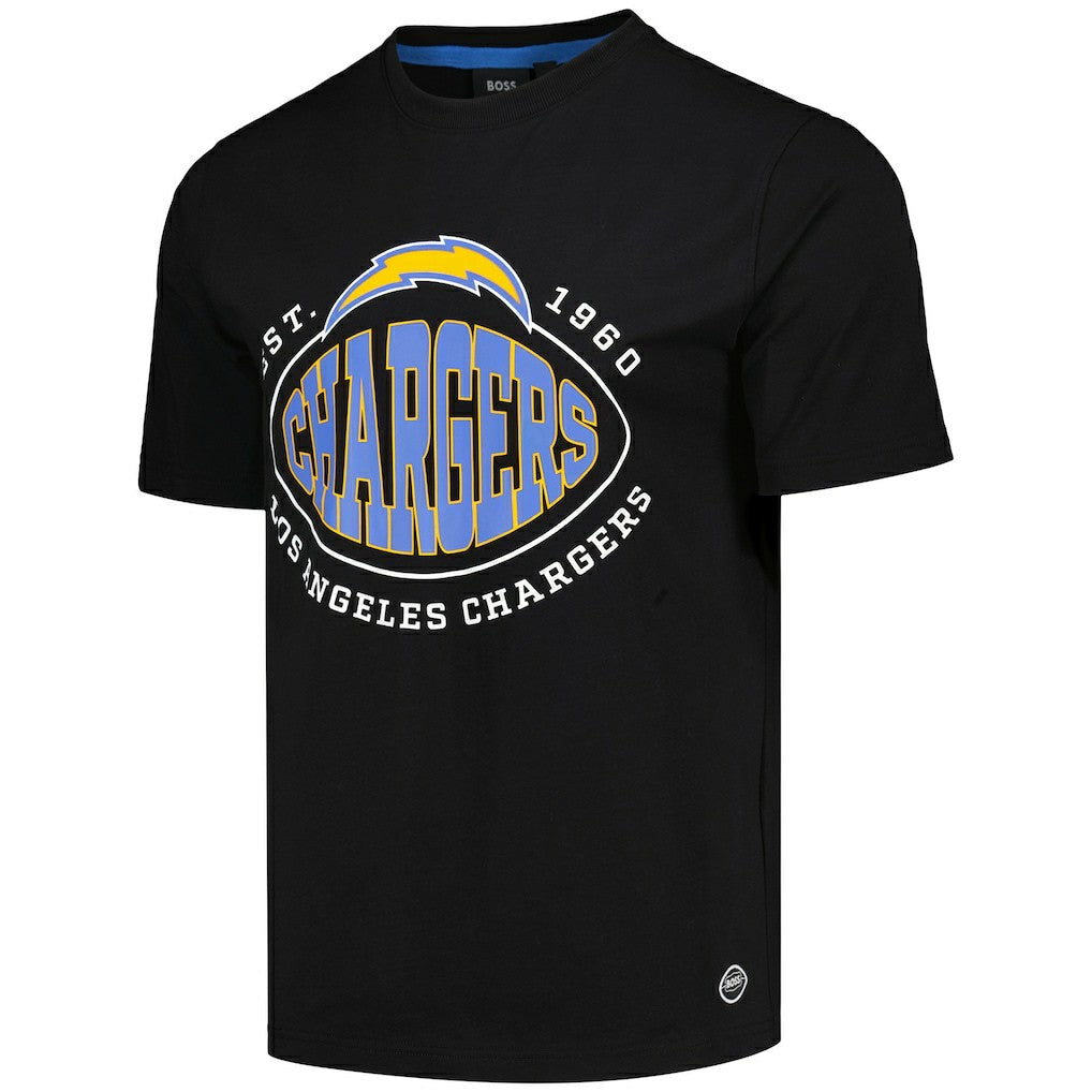 Los Angeles Chargers BOSS X NFL Trap T-Shirt - Black - NFL