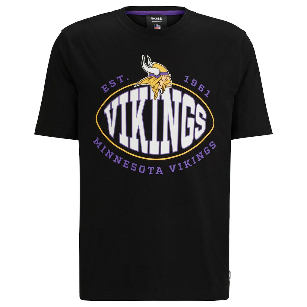 Minnesota Vikings BOSS X NFL Trap T-Shirt - Black - NFL