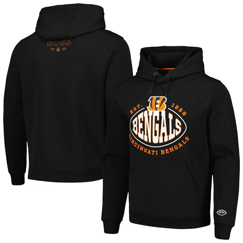 Cincinnati Bengals BOSS X NFL Touchback Pullover Hoodie - Black - NFL