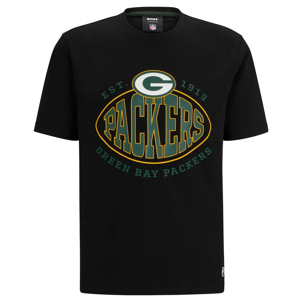 Green Bay Packers BOSS X NFL Trap T-Shirt - Black - NFL